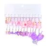 Pendant Earrings Unique Drop Earrings Set Fashion Ear Jewelry Set Zinc Alloy Texture Suitable for Ladies and Teen Girls