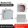 IP67 Waterproof Metal Box Outdoor High Temperature Resistant Cast Aluminum Box Factory Installation Hole Electrical Junction Box