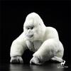 Albino Gorilla Hohe Treue Anime Niedlicher Affe Plüschtier Silberrücken Plüschtiere Lebensechte Tiere Simulation Stofftier Kawaii Spielzeug Geschenk