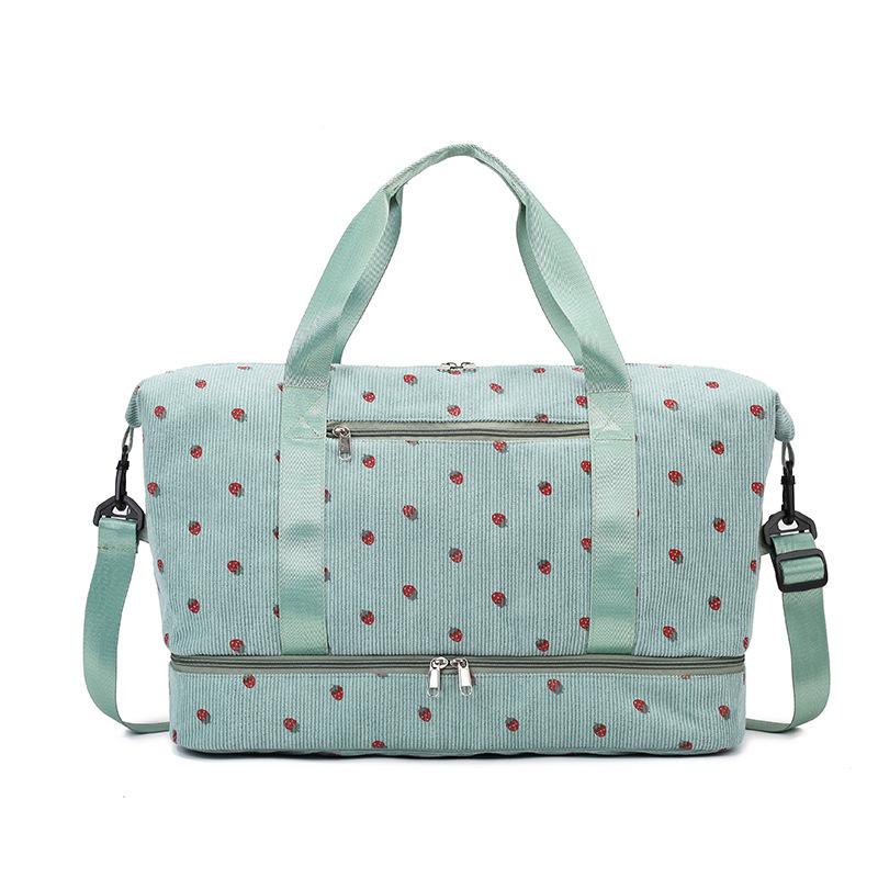 New travel bag Korean version large-capacity luggage storage bag independent shoe compartment dry and wet separation sports fitness boarding bag