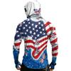 Men's Casual Raglan Sleeve Hoodie Long Sleeve Sun Protection Shirt Lightweight Breathable Outdoor Sportswear with Graphic Print