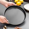 Food-grade Carbon Steel Pizza Tray Home Oven Baking Tray 6/8/9/10-inch Tray Cake Mold Baking Tools Kitchen Accessories