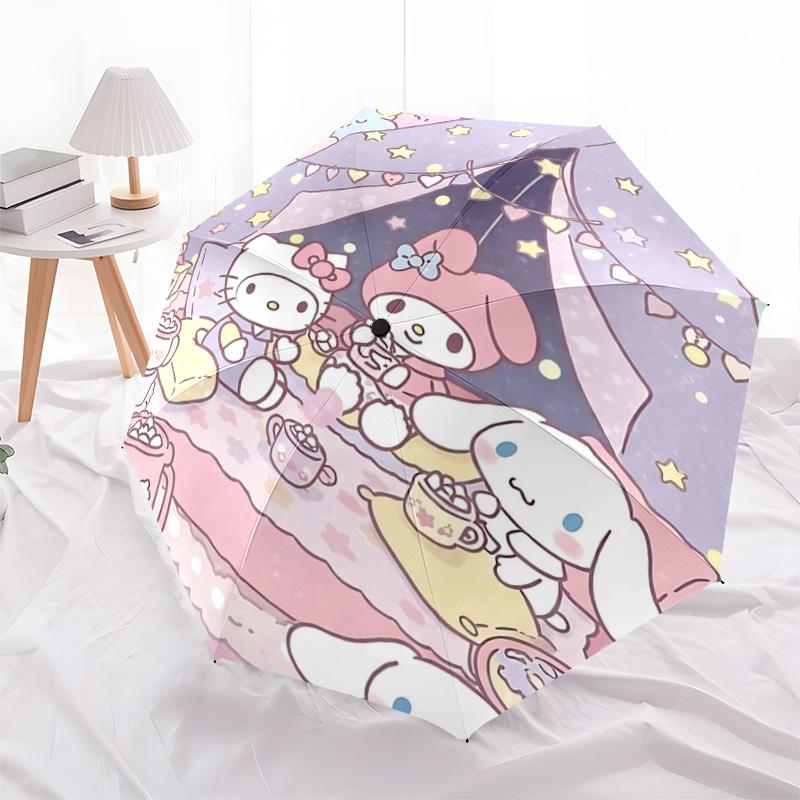 

1pc Hello Kitty Camping Tent with Lights Automatic Opening Umbrella - Outdoor Adventure Gear for Fans, Travelers, Everyday Use, Festive Gift Idea.Q020