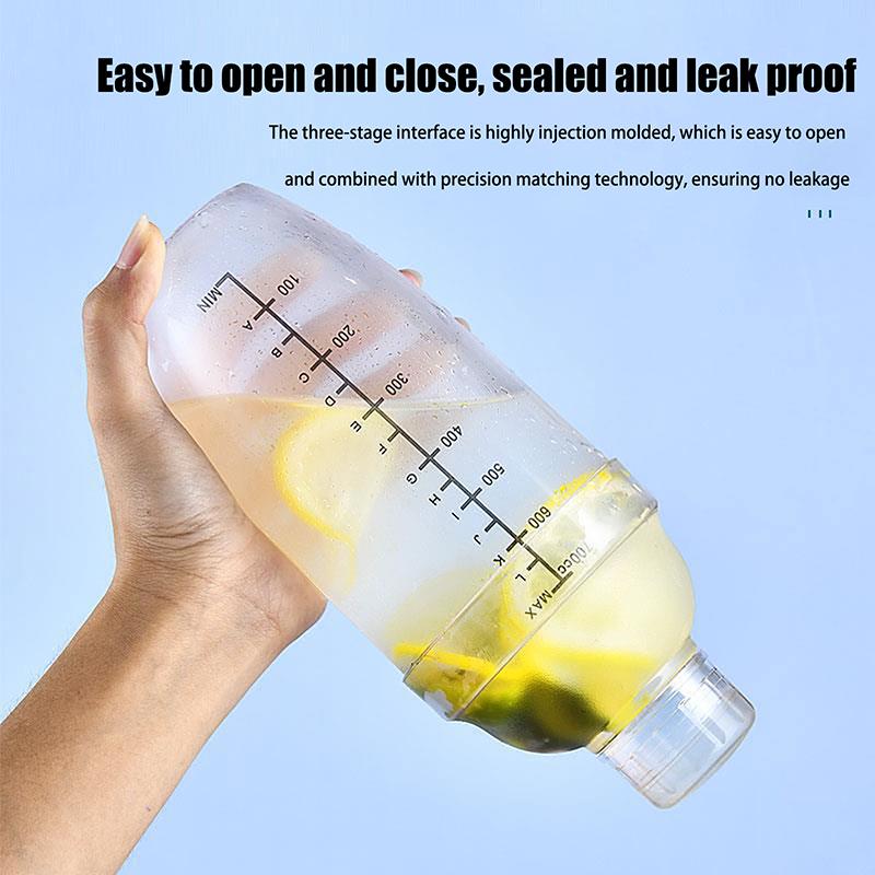 Pc Resin Cocktail Shaker Martini Hand Shaker Cup With Scales 350Ml/500Ml/700Ml/1000Ml Milk Tea Wine Drink Shaker Mixer Bar Tool