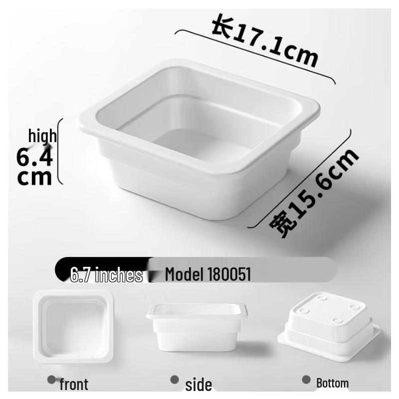 Kemeiruite Melamine Serving Tray for Deli & Cold Dishes
