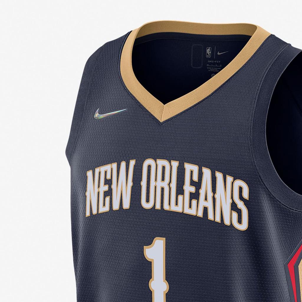 Nike NBA Retro New Orleans Pelicans No.1 Jersey 'Blue' Men's DB3581-419
