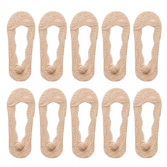 

5 пар женских кружевных носков с низким вырезом, желтовато-желтые невидимые носки-лодочки на высоком каблуке, однотонные, высокая эластичность, противоскользящие, впитывающие пот, противоусадочные, летние