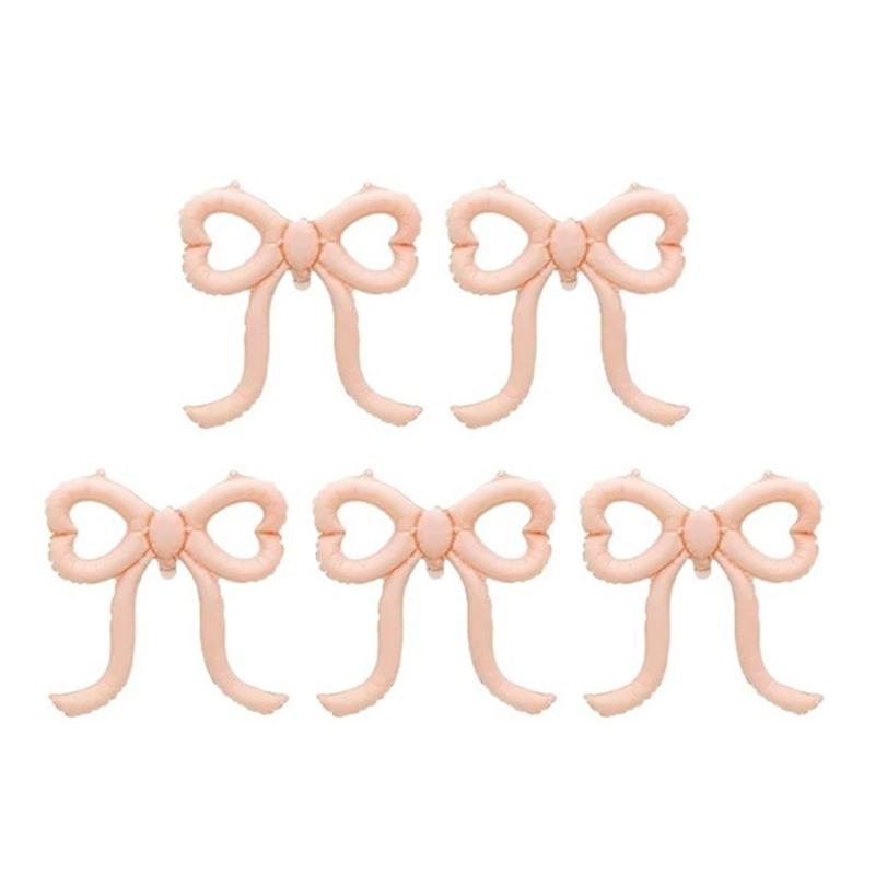 Aluminum Film Balloon With Cutout Bowknot Design For Baby  Wedding Photography Cutout Party Balloons