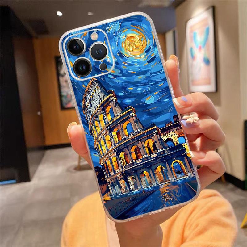 

Phone Case Carcasa Funda For iPhone 17 Pro Max Air 16 15 14 13 Pro Max 15 16 Pro 15Plus Star Night Scenery Case iphone 16