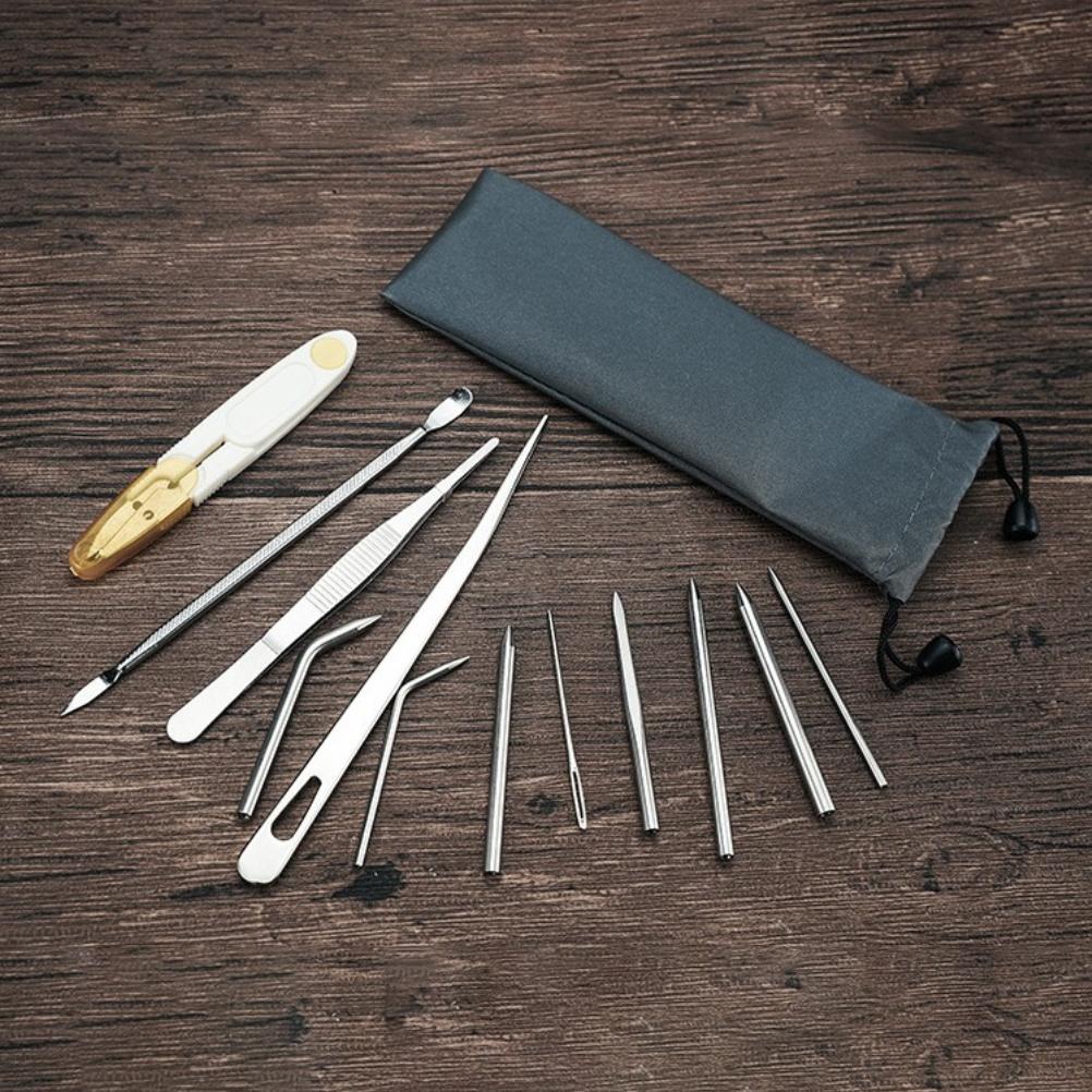 12 szt. Zestaw do szycia paracordu DIY Zestaw szablonu do bransoletek z paracordu ze stali nierdzewnej