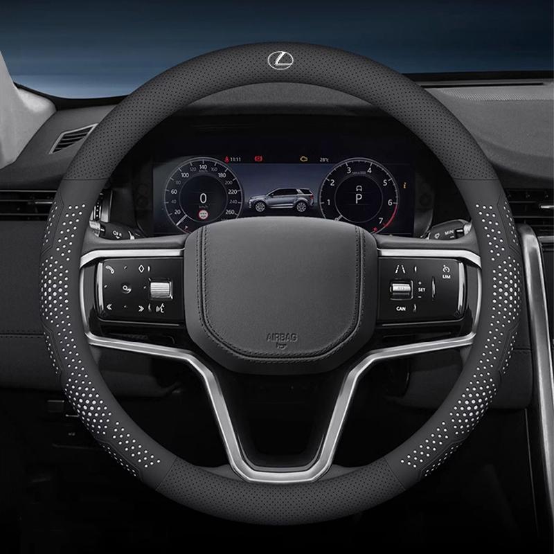 Car Steering Wheel Cover Anti Slip Circular D-type Auto Accessories For Lexus IS250 IS200 RX350 RX330 Ct200h LX570 IS300h GX470