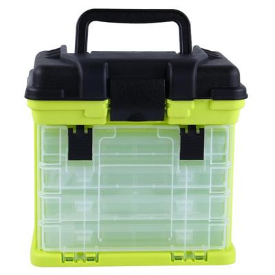 Fishing Box Přenosný 4vrstvý Box Box na rybářské příslušenství pro loď s držadlem