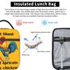 The Apothecary Diaries Anime Thermal Lunch Bags Roomy  Meal Container Cooler Carrier Tote Lunch Box Work  Outing Girls Boys