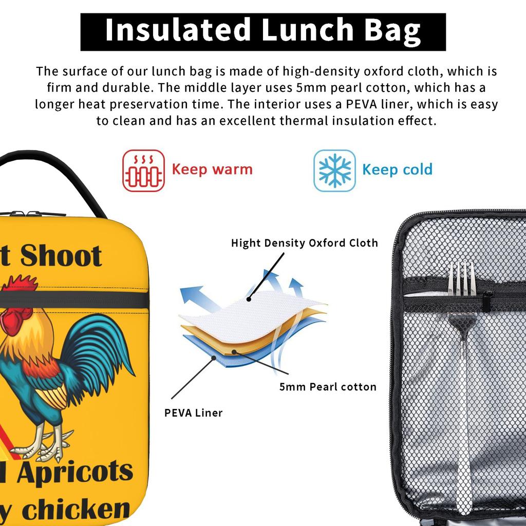 The Apothecary Diaries Anime Thermal Lunch Bags Roomy Meal Container Cooler Carrier Tote Lunch Box Work Outing Girls Boys