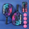 Shockproof Pickleball Paddles Set Non-slip Handle with 2 Rackets & 4 Pickleballs Balls Racquet Kit High Resilience