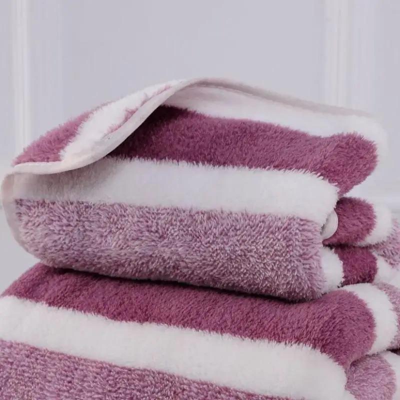 1 peça toalha de banho absorvente espessada toalha de rosto macia para casa