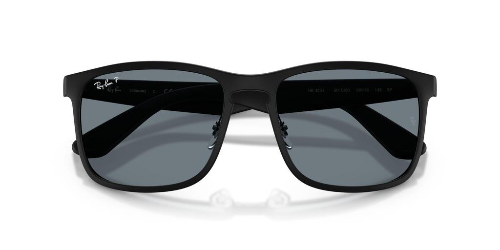 sunglasses 0RB4264 MATTE BLACK BLUE CHROMANCE 58mm Polarized Ray-Ban Men's