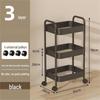 Mobile Snack Storage Rack with Wheels - Versatile Kitchen Shelf Trolley