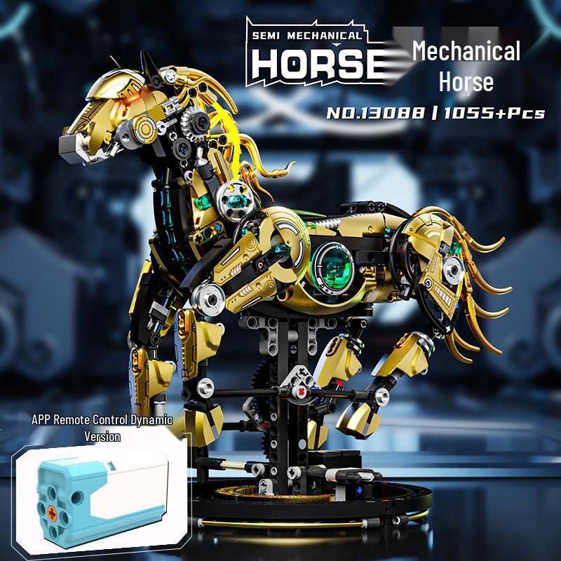 MeiJi 13059 Tier-Modellbausteine: Mechanisches Wal, Hai, Dinosaurier, Papagei, Gottesanbeterin Steckbausatz Spielzeug