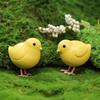 In-Stock Easter Chick Ornaments 2-Pack - Outdoor Flocking Craft Decorations