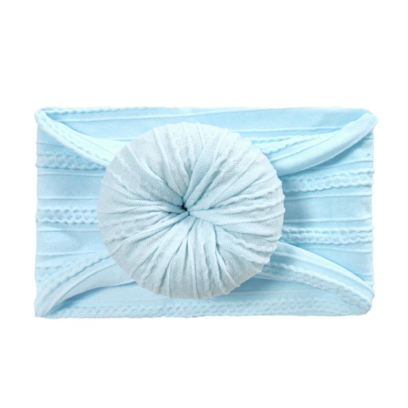 Infant and Toddler Nylon Jacquard Headband Headgear Soft Donut Nylon Stockings Children's Headband Hair Accessories