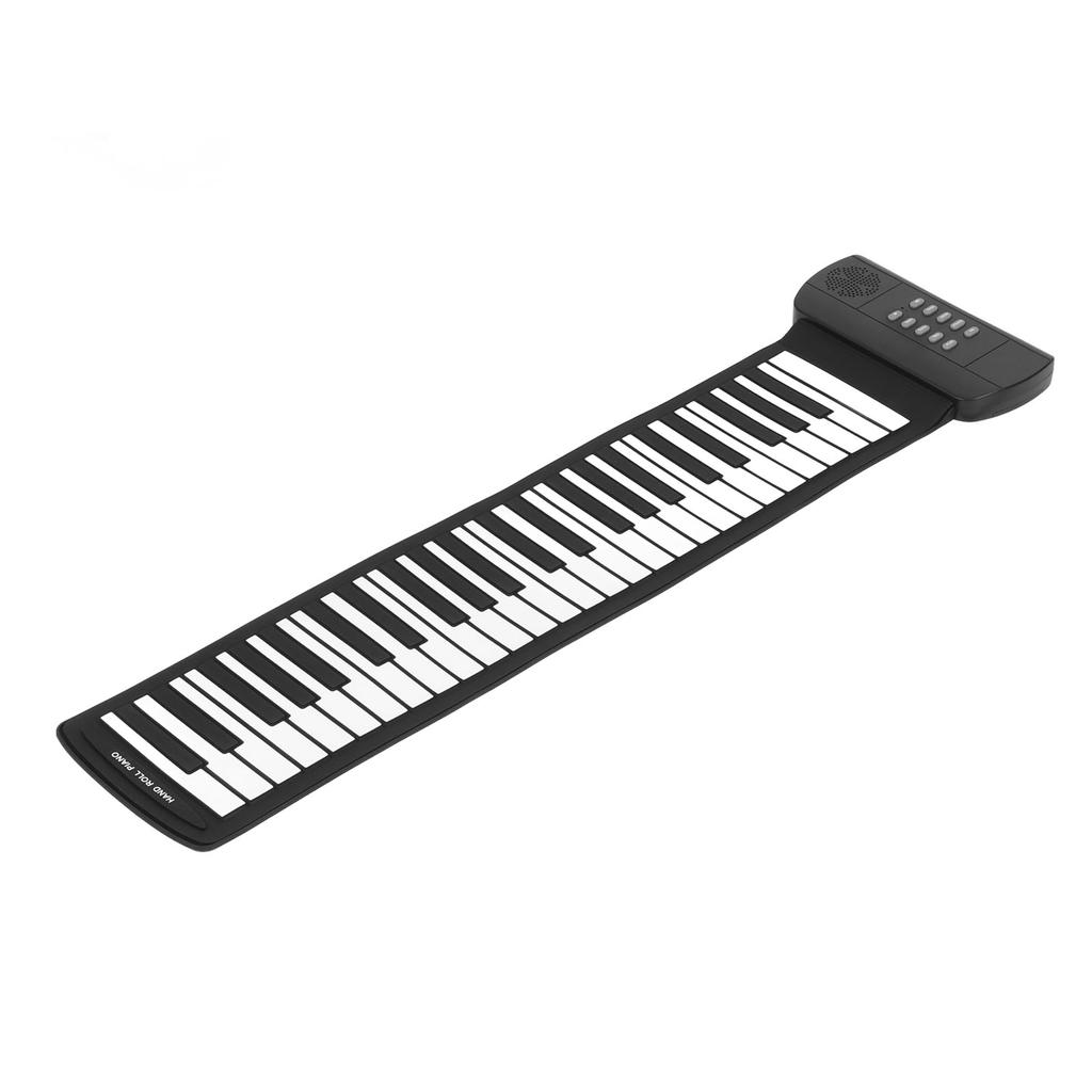 Roll Up Piano 49 Keys 4D Surround Sound USB Battery Powered Portable Keyboard Piano for Kids Beginner PM49