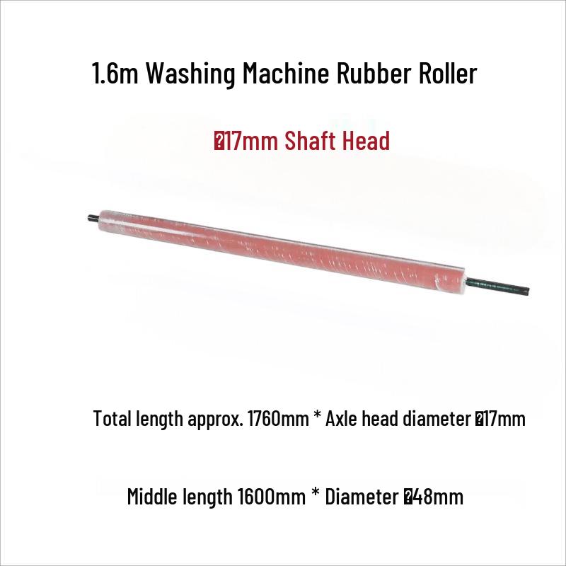 Rongyu 1.6m Glass Cleaning Machine Rubber Roller (17mm Shaft)