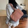 Solid Color Women Shoulder Bag Korean Style Simple Tote Bag Simple Casual Underarm Bag  Girls