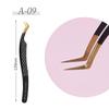 ANNAFRIS High-end Fiber Tip Lash Tweezers Stainless Steel Straight Head Curved Tip Eyelash Extension Tweezer Makeup Tools