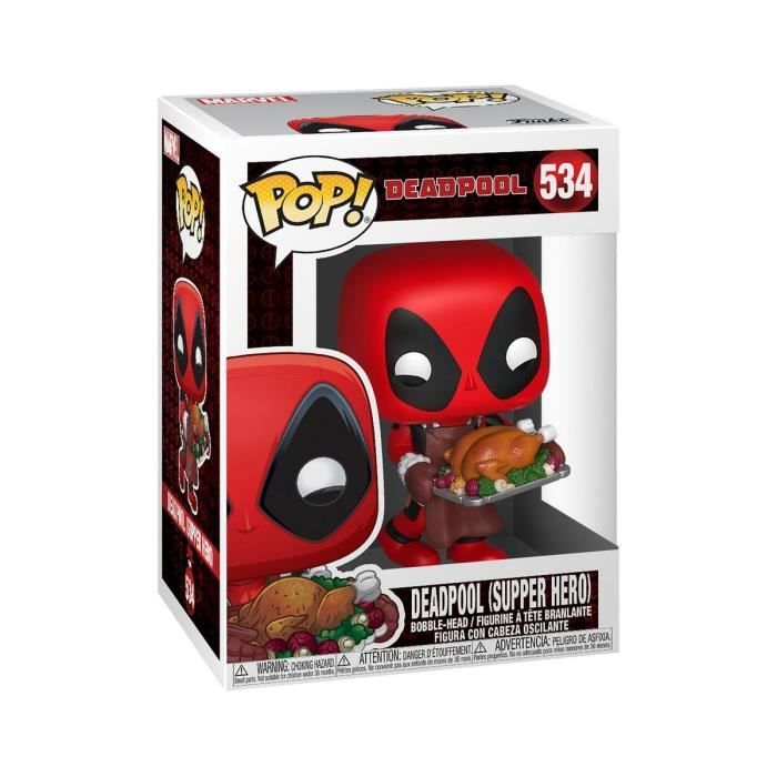 Figurine Funko Pop - Marvel - Deadpool - Édition Spéciale Fêtes - Rouge - Mixte