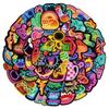 10/30/50pcs Colorful Neon Little Object Stickers Cute Cartoon Animal Sticker Waterproof DIY Luggage Helmet Funny Graffiti Decals