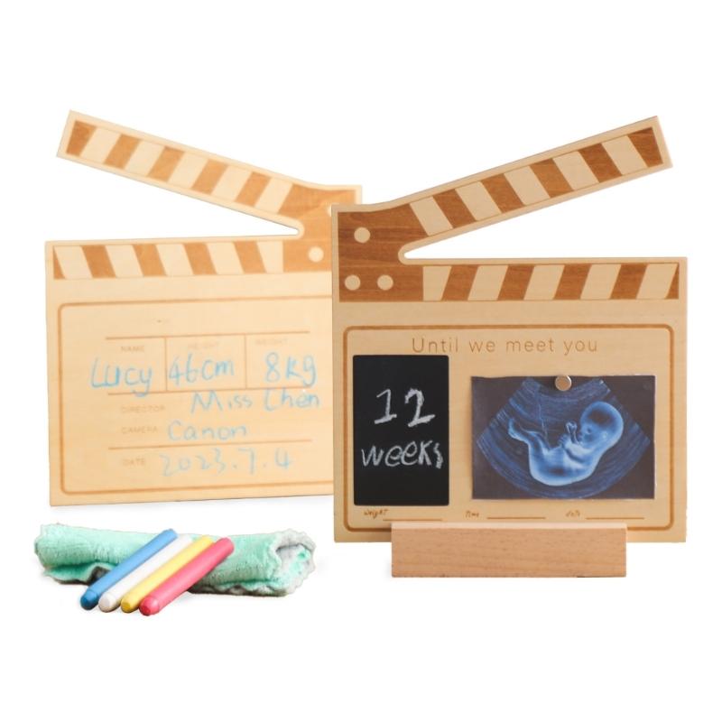 

Elephant Baby Keepsake Photo Frame Newborn Birth Countdown Picture Frame with Writing Board MumtoBe Gift Nursery Decor 1