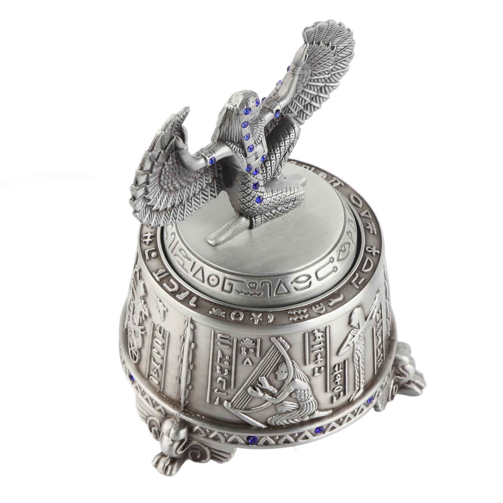 

Музыкальная шкатулка изысканная двухкрылая форма металлическая декодирующая винтажная музыкальная шкатулка для домашнего офиса рабочего стола