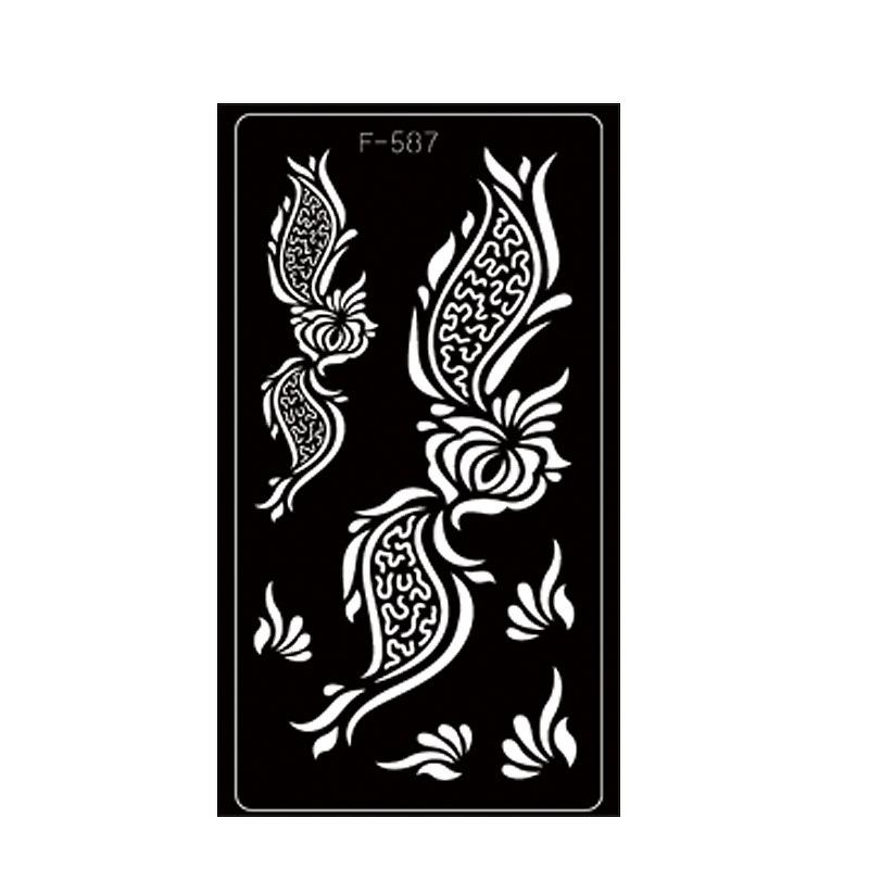 Pet Hollow Tattoo Template Middle East Indian Tattoo Sticker Body Painting Template Sticker Inkjet Painting