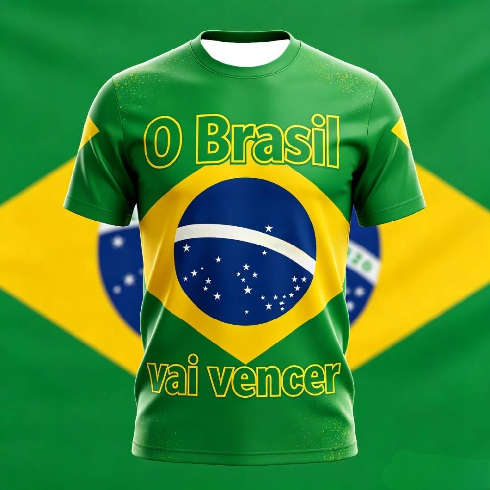 Sommer Sport Atmungsaktives Fußball T-Shirt Herren Lässiges Trainings Kurzarm T-Shirt Kreatives Buntes 3D Modisches Lässiges Lockeres T-Shirt