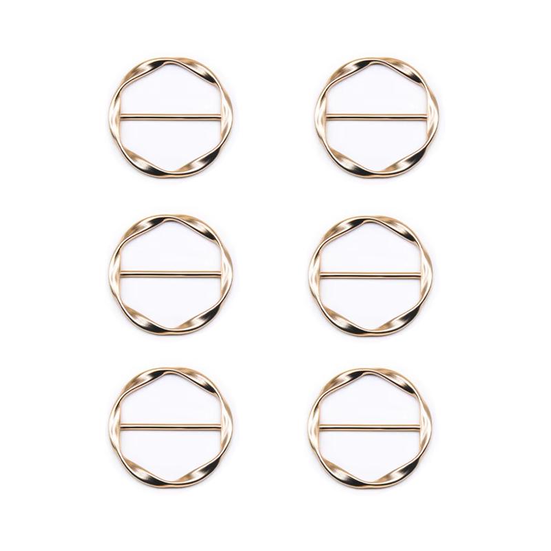 3/6ks Jednoduché Módní Kovové Spony Nastavitelné Spony na Roh Trička a Zapínání na Dekoraci Šátků pro Ženy Stylové Doplňky