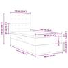 Storage Bed with Mattress Black 90 X 190 Cm Faux Leather