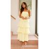 Summer European and American New Women's Clothing Sexy Fashion Tube Top Backless Cake Dress Women