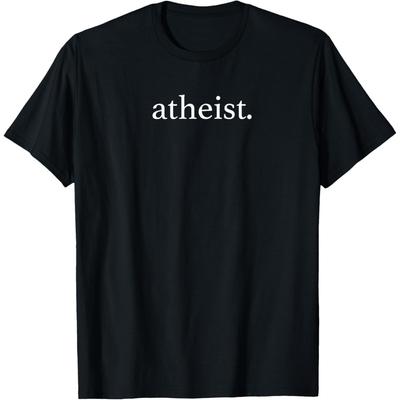 Atheist Anti-Religion Wissenschaft Versuche Religion T-Shirts Herren Baumwolle Humor Streetwear T-Shirt Kurzarm Unisex Lockere Kleidung