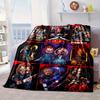 Chucky's Halloween Horror Blanket Flannel Blanket for bed, sofa, Camping, Hiking, Picnic Essentials, gift for family Fan gifts