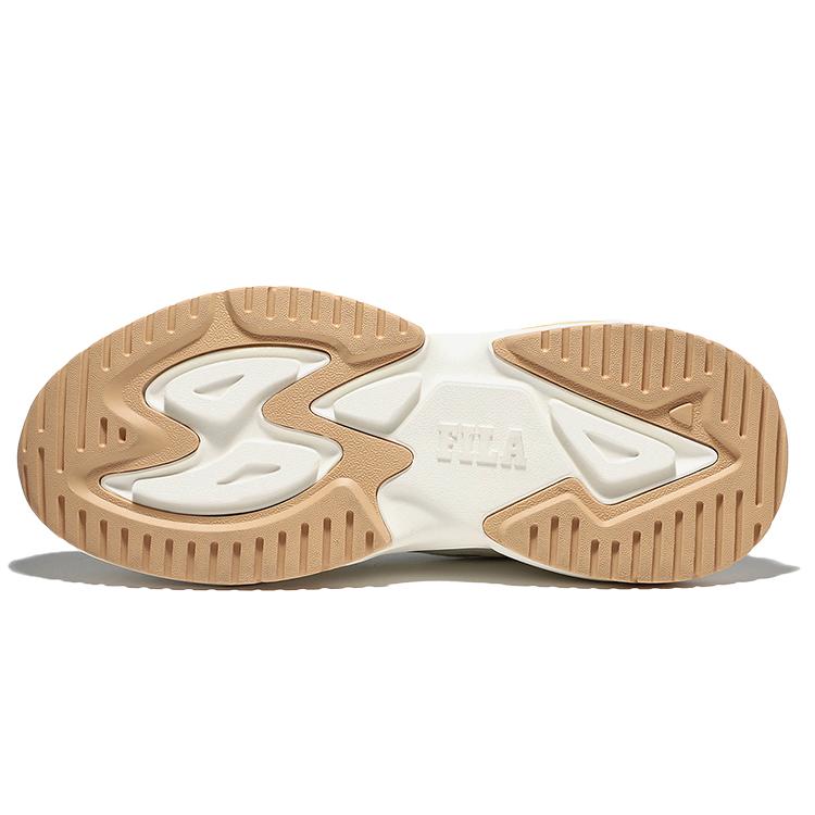 Fila Rayflide Fabric Cushioning, Wear Resistant Low Top Casual Shoes Unisex White Blue Yellow Korean Style 1RM02120E_138