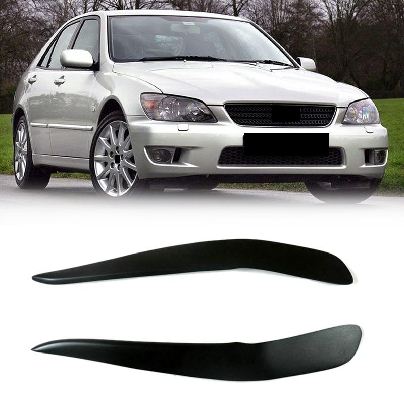 Car Front Headlight Cover Eyebrows Eyelid Trim Sticker For Lexus IS200 IS300 RS200 1998-2005