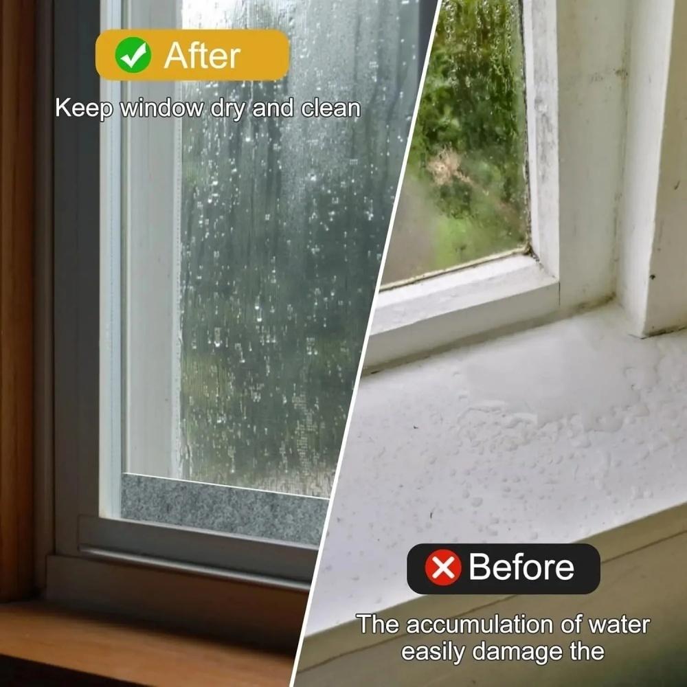 1 Stück 2cm/3cm/4cmX2m/4m Fenster Kondensstreifen Wasserabsorbierendes Band Wiederverwendbar Feuchtigkeitsabweisend Beschlagbildung Verhindern Fenster Trocken Halten