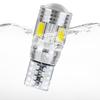 2x Car 5W5 LED Bulb T10 W5W LED Signal Light 12V 6000K Auto Claerance Wedge Side Reverse Lamps 5630 6SMD Blue No Error