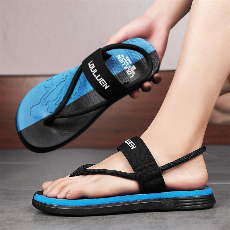 Summer New Men Sandals Fashion Casual Men Flat Sandals Beach Comfortable Flip-flops Water Sandals For Men Non-slip House Flats