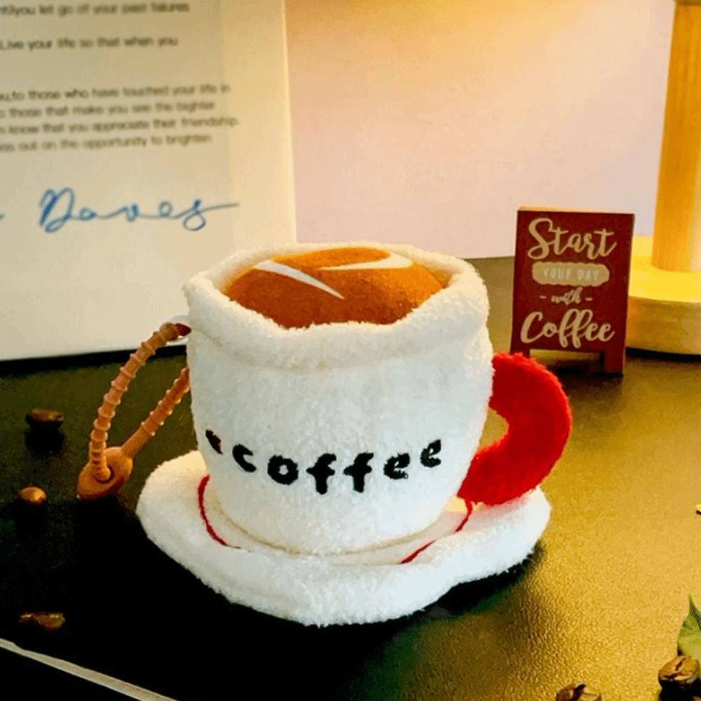 Afternoon Tea Series Coffee Cup Plush Pendant Plush Doll Hanging Backpack Hanging