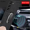 For Samsung M35 M15 M55 Sheepskin Leather Magnetic Ring Holder Case For Galaxy M34 M14 M53 M52M13 Soft TPU Lens Protection Cover