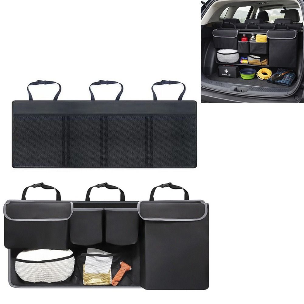 Folding Design SUV Trunk Organizer Multiple Pockets Back Seat Hanging Bag SUV Truck