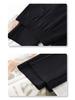Khaki High-Waist Slimming Wide-Leg Pants - Spring 2025: Stylish Draping Casual Fit