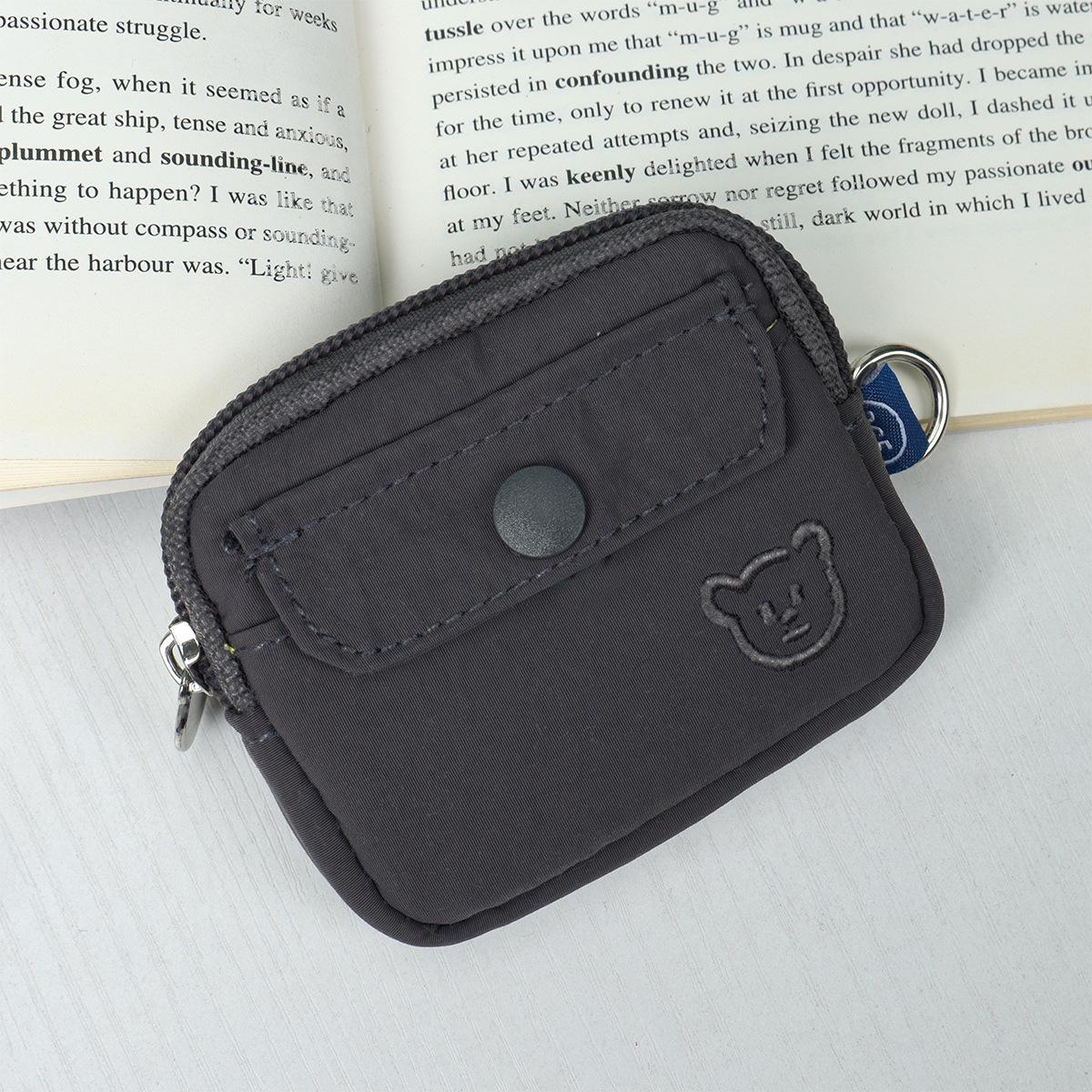 

Компактная сумка для хранения карт, наушников и монет темно-серого